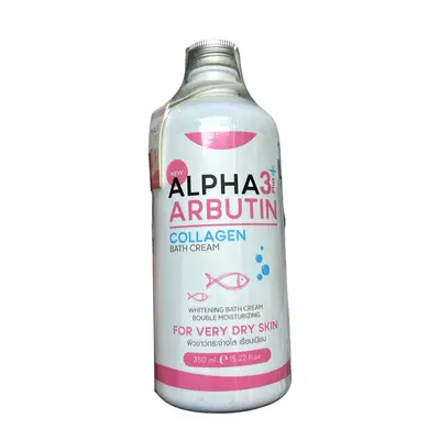 ALPHA 3PLUS+ ARBUTIN COLLAGEN BATH CREAM 350ML
