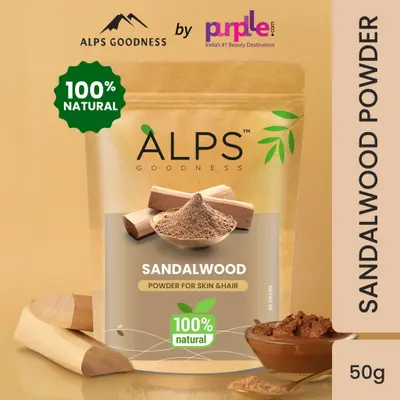 ALPS GOODNESS SANDALWOOD POWDER FOR SKIN & HAIR 50GM