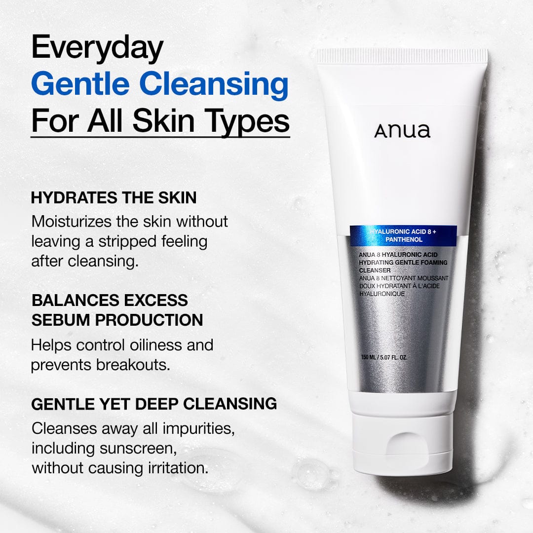 Anua 8 Hyaluronic Acid Hydrating Gentle Foaming Cleanser — photo 3