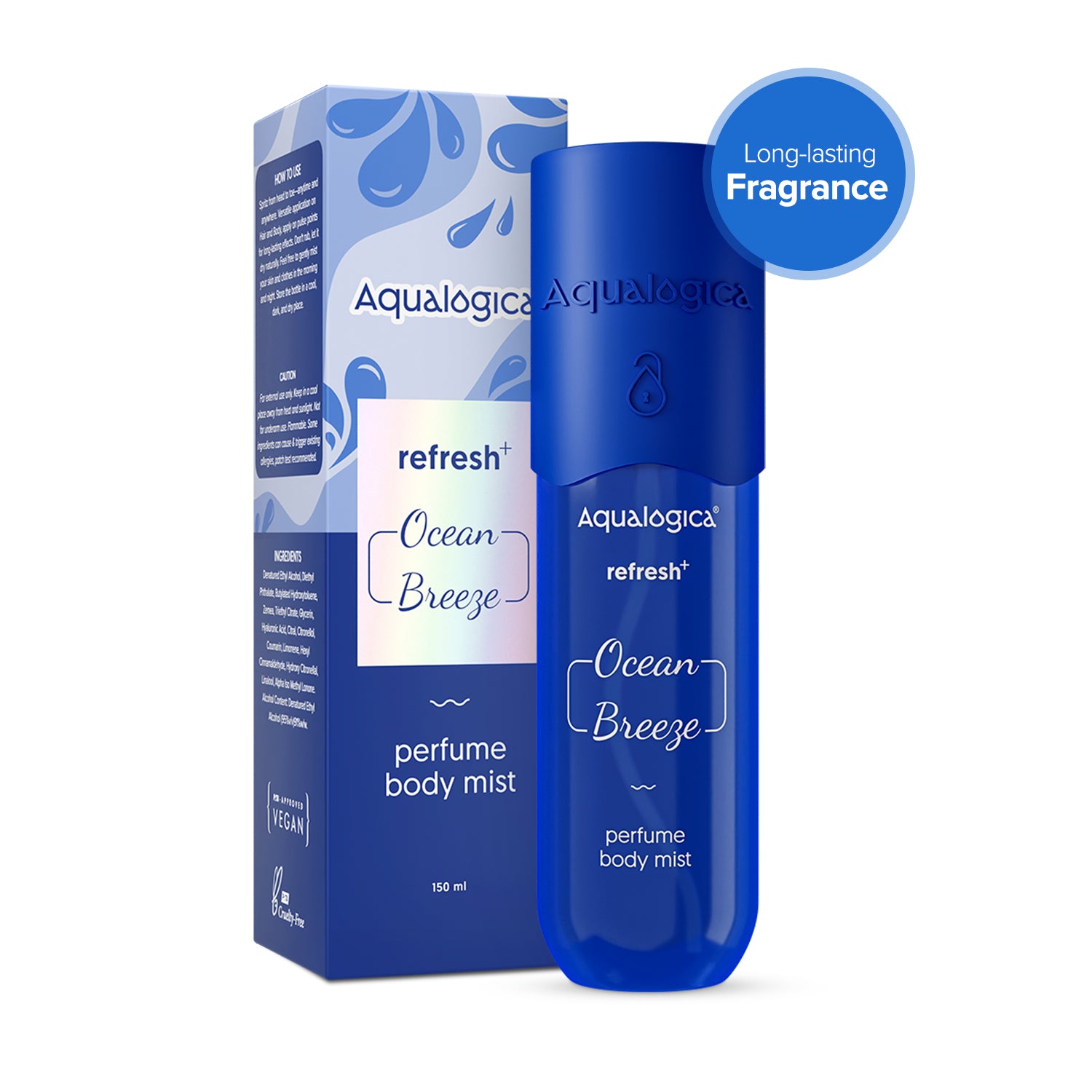 AQUALOGICA REFRESH OCEAN BREEZE PERFUME BODY MIST 150ML — photo 4