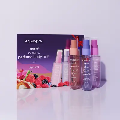 AQUALOGICA REFRESH ON THE GO PERFUME BODY MIST SET OF 3 3×20=60ML
