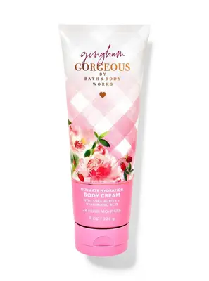BATH & BODY GINGHAM GORGEOUS BODY CREAM 226G WORKS 24 HRS MOISTURE ULTIMATE HYDRATION BODY CREAM 226G