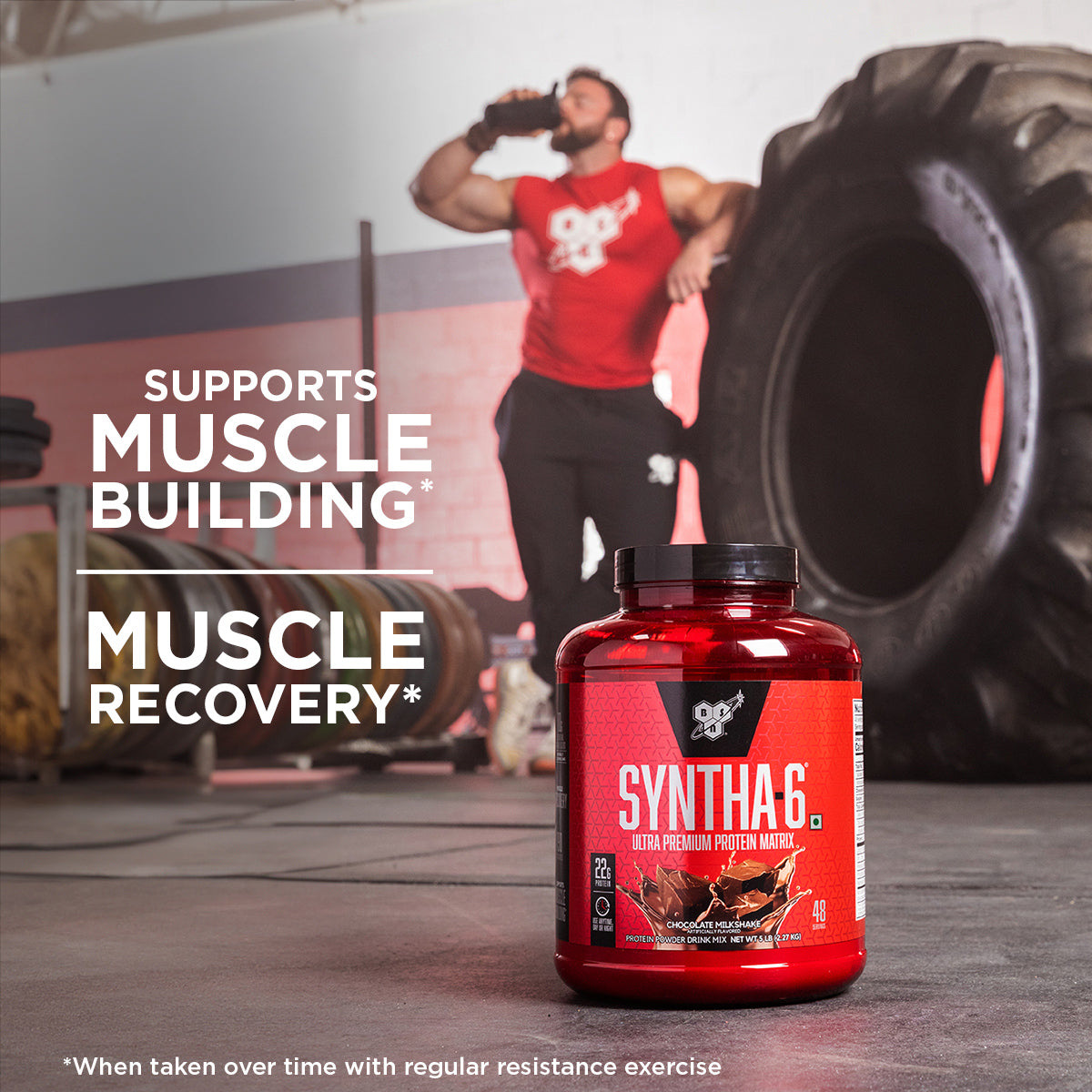 BSN Syntha 6 Protein Powder - 5 lbs, 2.27kg (Chocolate Milkshake), Ultra Premium Protein Matrix (Whey Protein, Micellar Casein), for Muscle Recovery., 5 lbs — photo 4