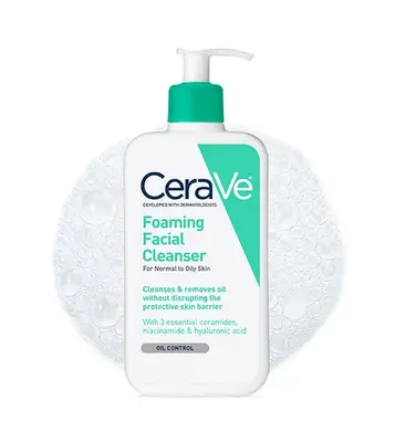 CERAVE FOAMING FACIAL CLEANSER FOR NORMAL TO OILY SKIN 355ML