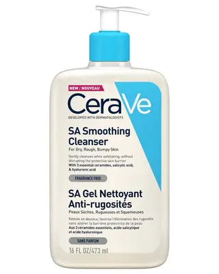 CERAVE SA SMOOTHING CLEANSER FOR DRY ROUGH BUMPY SKIN 473ML