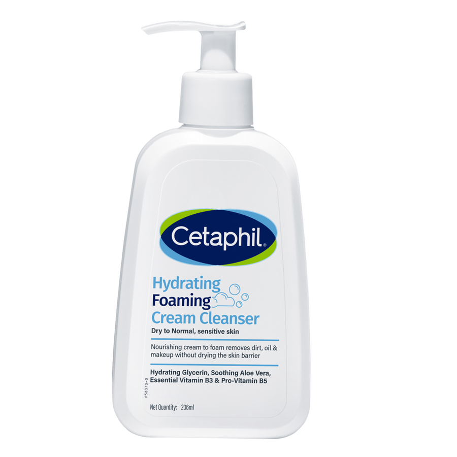 CETAPHIL HYDRATING FOAMING CLEANSER DRY TO NORMAL SENSITIVE SKIN 236ML