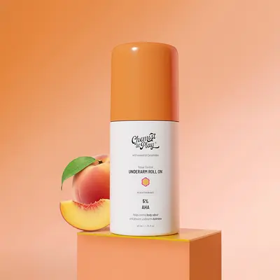 CHEMIST AT PLAY 5% AHA-VITAMIN C UNDER ARM ROLL ON PEACH FRAGRANCE 40ML