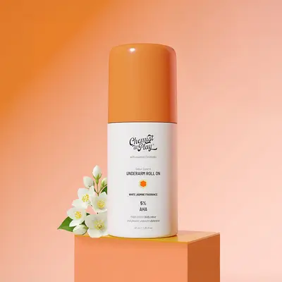 CHEMIST AT PLAY 5% AHA-VITAMIN C UNDER ARM ROLL ON WHITE JASMINE 40ML