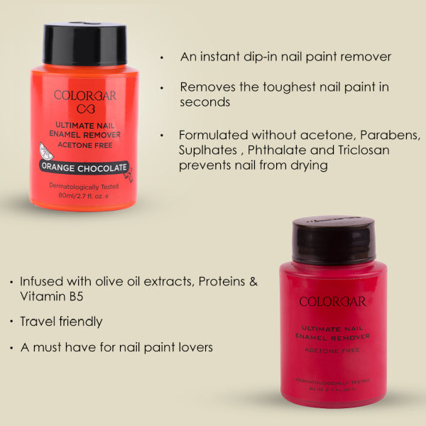 COLORBAR COSMETICS PRIVATE LIMITED Ultimate Nail Enamel Remover, ORANGE CHOCOLATE - [001] — photo 4