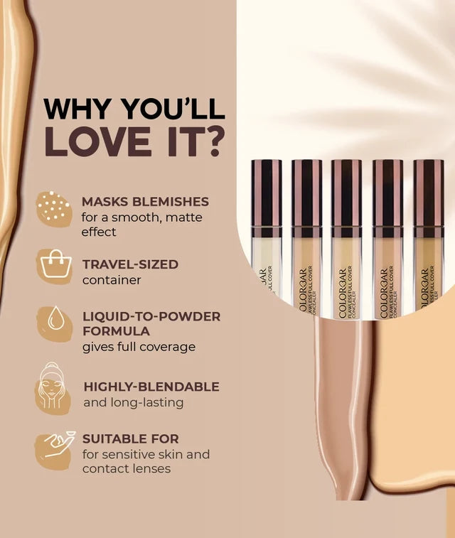 COLORBAR Flawless Full cover concealer, Silk — photo 4
