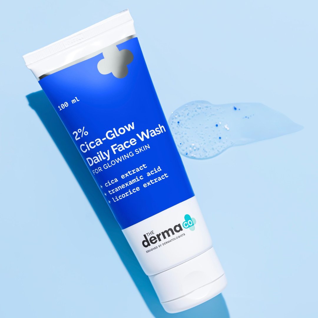 DERMA CO 2% CICA GLOW DAILY FACE WASH 100ML
