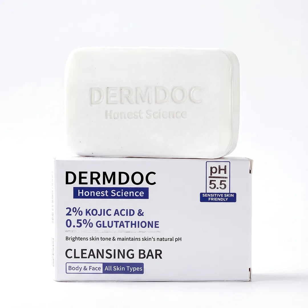 DERMDOC 2% Kojic Acid and 0.5% Glutathione Cleansing Bar, 75 gm — photo 2