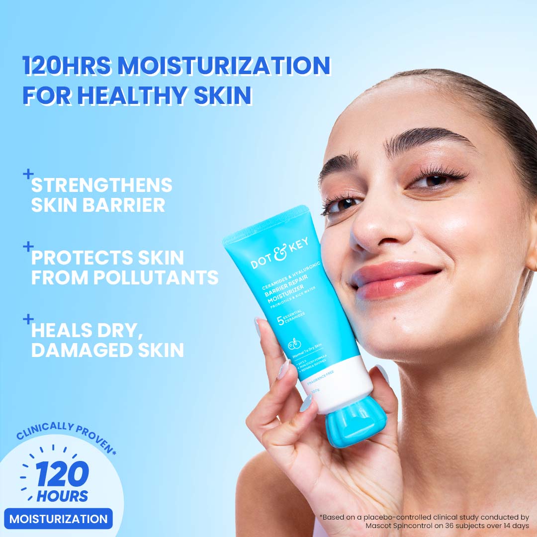 DOT&KEY CERAMIDES &HYALURONIC BARRIER REPAIR MOISTURIZER PH5.5 PROBIOTICS&RICE WATER 120G — photo 4