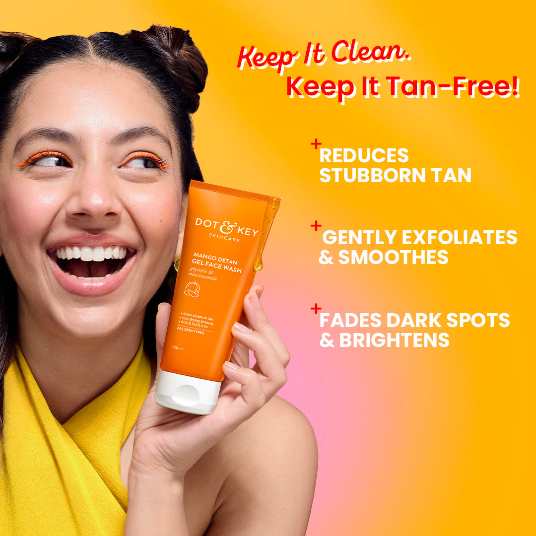 DOT & KEY MANGO DETAN GEL FACE WASH GLYCOLIC AND NIACINAMIDE 100ML — photo 4