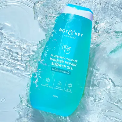 DOT&KEY SKINCARE BLUEBERRY HYDRATE BARRIER REPAIR SHOWER GEL WITH CERAMIDE 250ML