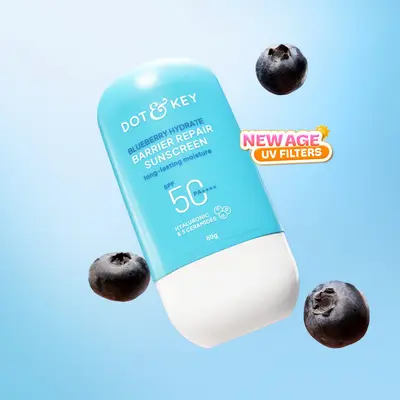 DOT & KEY SKINCARE BLUEBERRY HYDRATE BARRIER REPAIR SUNSCREEN SPF 50+ PA++++