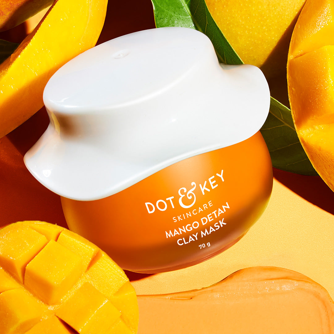 DOT&KEY SKINCARE MANGO DETAN CLAY MASK GLYCOLIC&NIACINAMIDE 70G