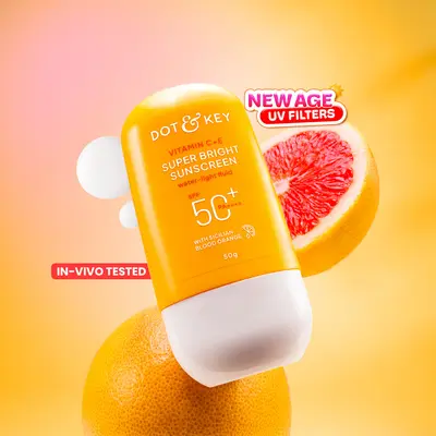 DOT & KEY SKINCARE VITAMIN C + E SUPER BRIGHT SUNSCREEN WATER LIGHT FLUID SPF 50+ PA++++ 50G