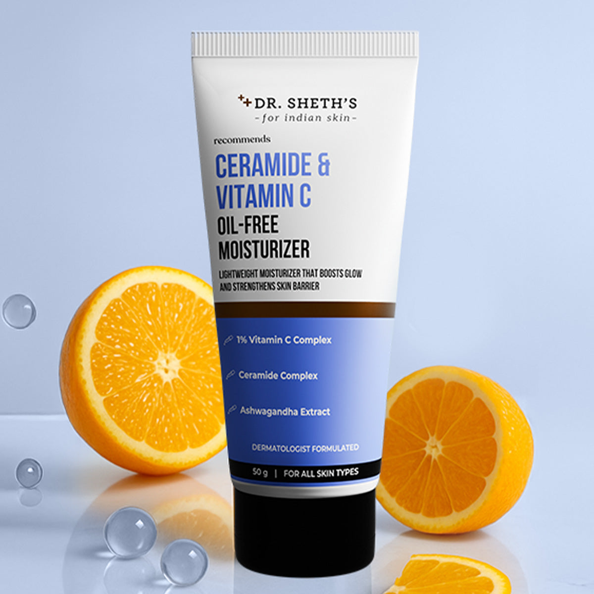 DR.SHETH"S CERAMIDE & VITAMIN C OIL FREE MOITURIZER 50G