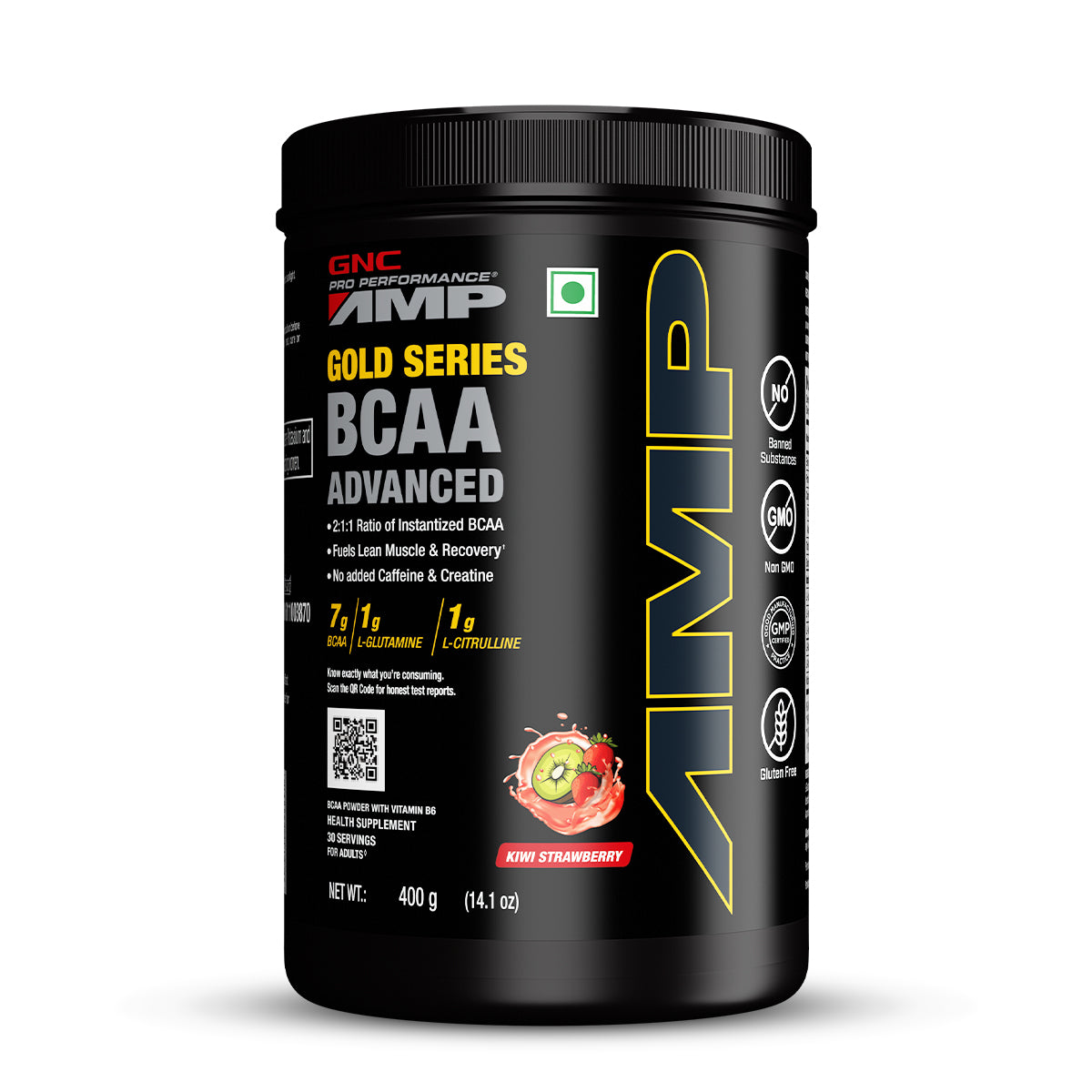 GNC AMP GOLD SERIES BCAA ADVANCED KIWI STRAWBERRY 400GM