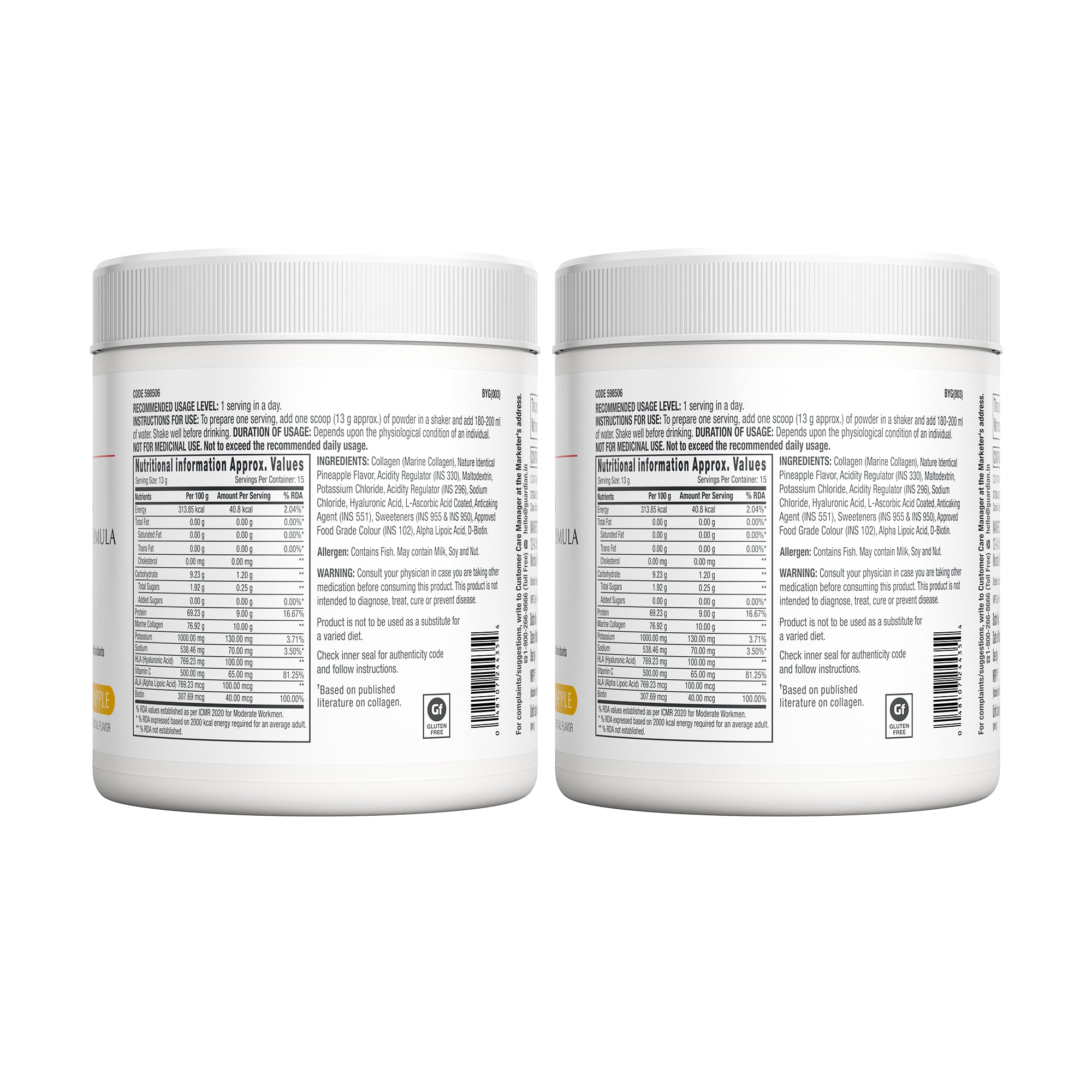 GNC COLLAGEN POWDER PINEAPPLE 200G — photo 3