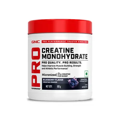 GNC CREATINE MONOHYDRATE POWDER BLUEBERRY 100GM