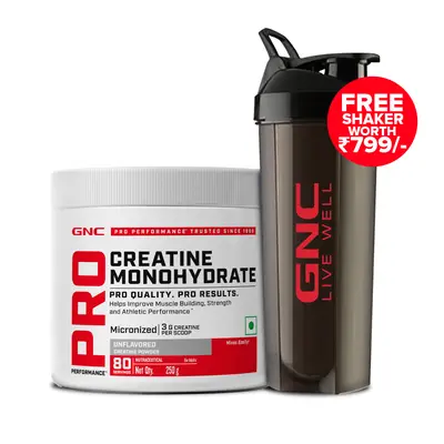GNC CREATINE MONOHYDRATE POWDER CRANBERRY 100GM