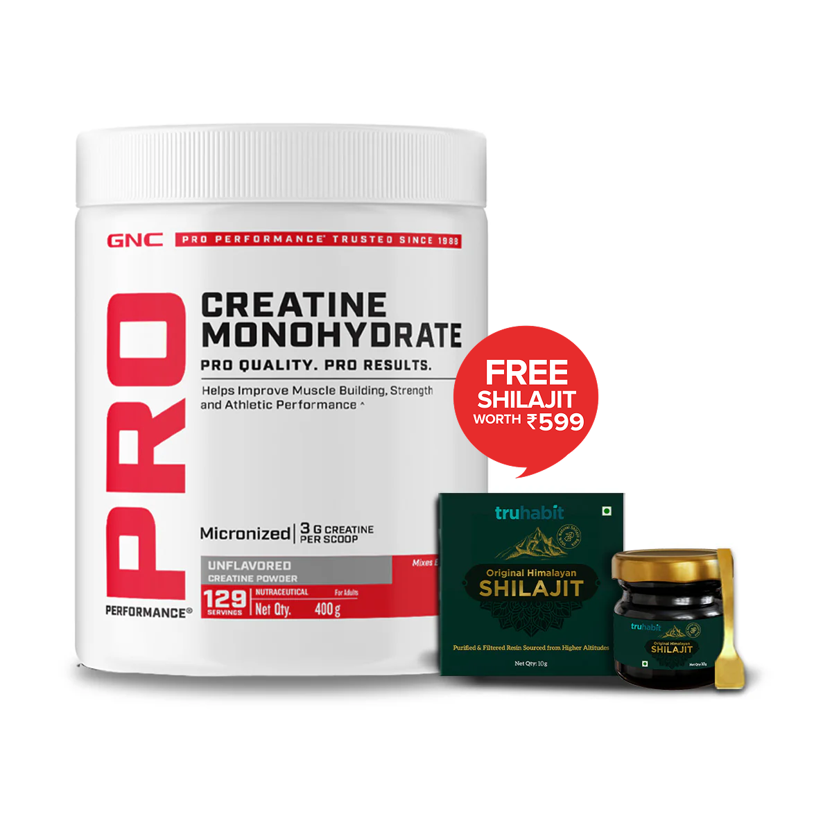 GNC CREATINE MONOHYDRATE POWDER CRANBERRY 100GM — photo 2