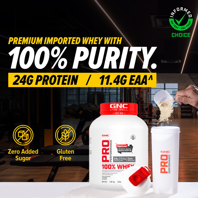 GNC PP 100%WHEY PROTEIN POWDER MANGO SMOOTHIE 1.81KG — photo 4