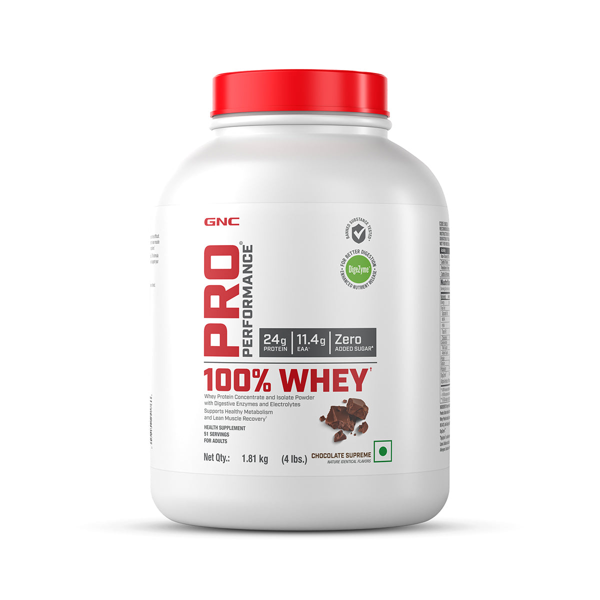 GNC PRO PERFORMANCE 100% WHEY PROTEIN, COOKIES & CREAM 1.81KG — photo 2