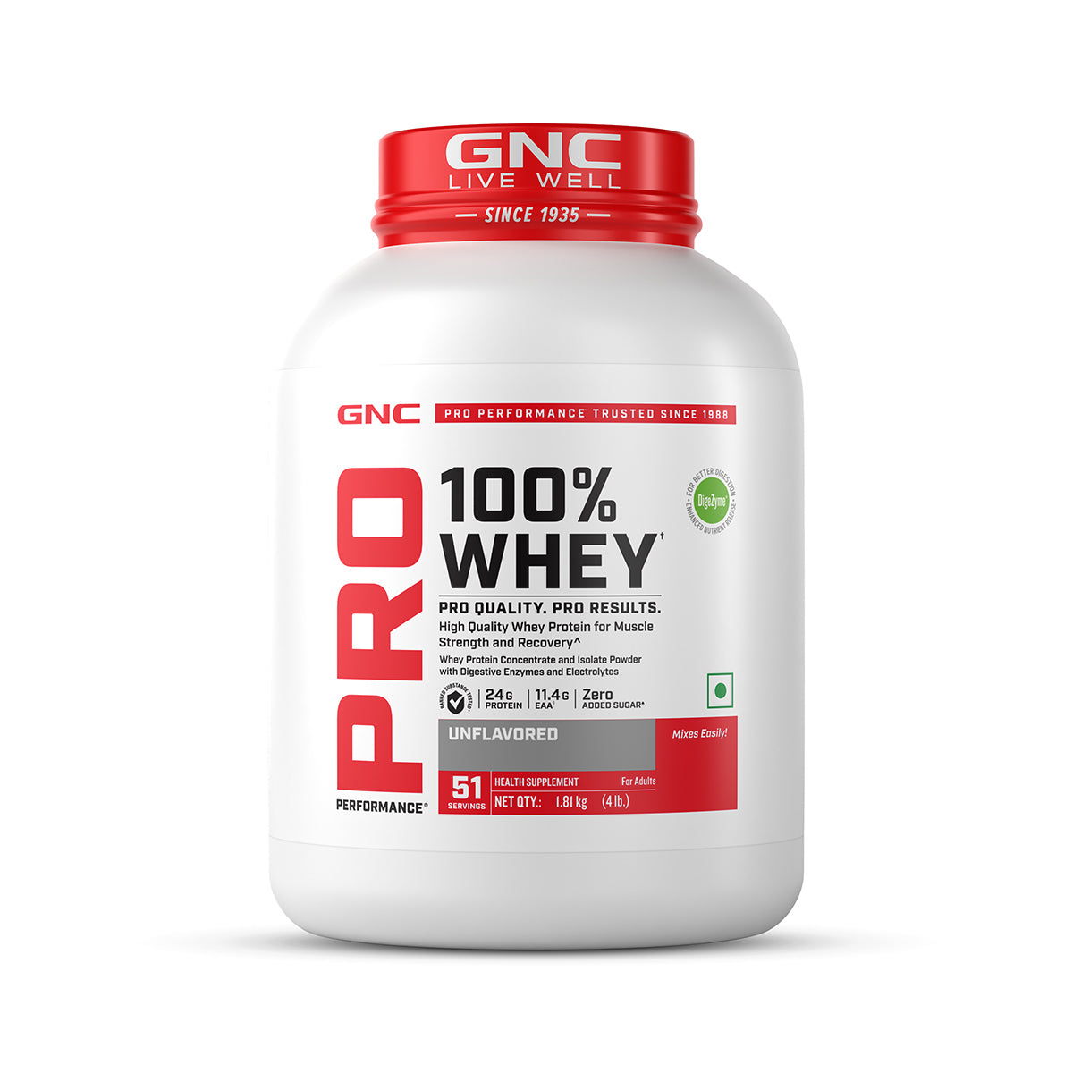 GNC PRO PERFORMANCE 100% WHEY PROTEIN, COOKIES & CREAM 1.81KG — photo 3