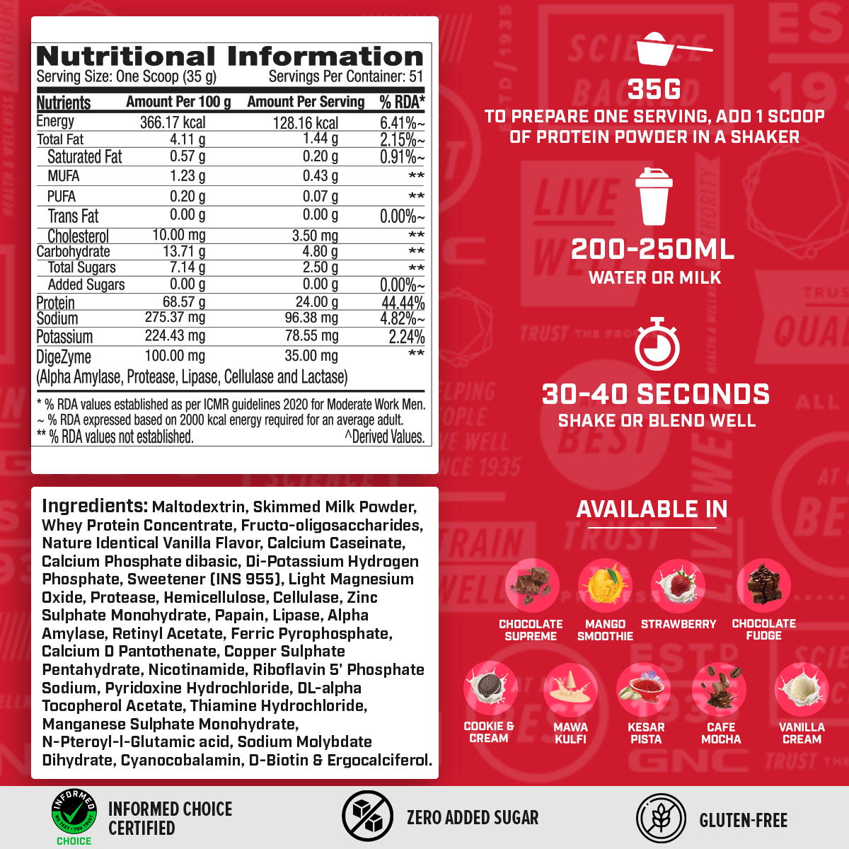GNC PRO PERFORMANCE 100% WHEY PROTEIN, COOKIES & CREAM 1.81KG — photo 5