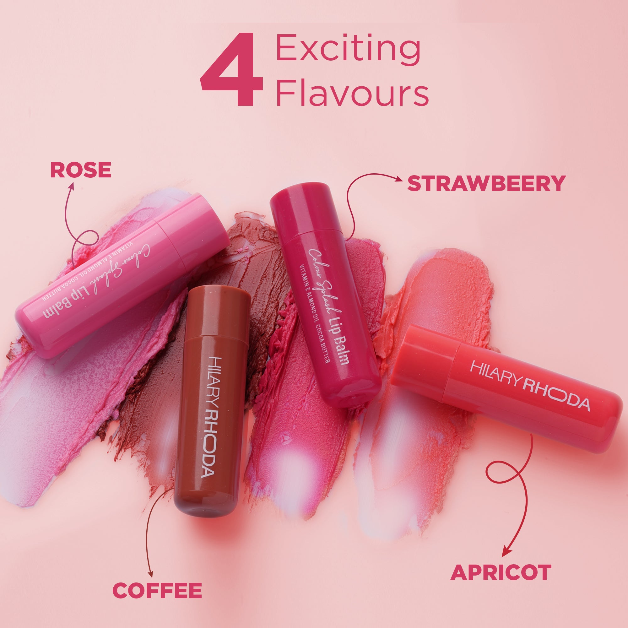 Hilary Rhoda Colour Splash Lip Balm (Pack of 2), Strawberry 03 — photo 3