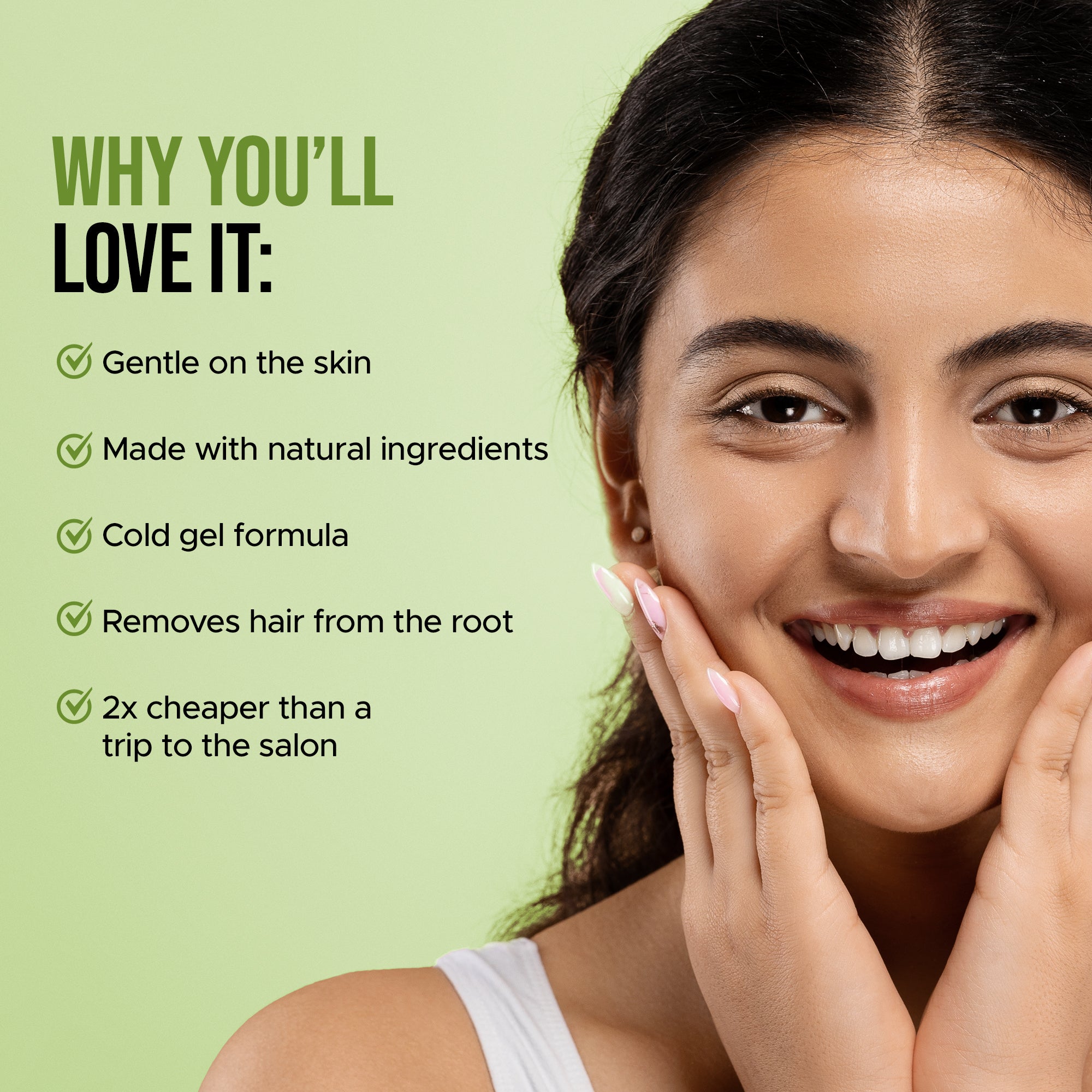 Hilary Rhoda One Go Facial Wax Strips, Chamomile — photo 4
