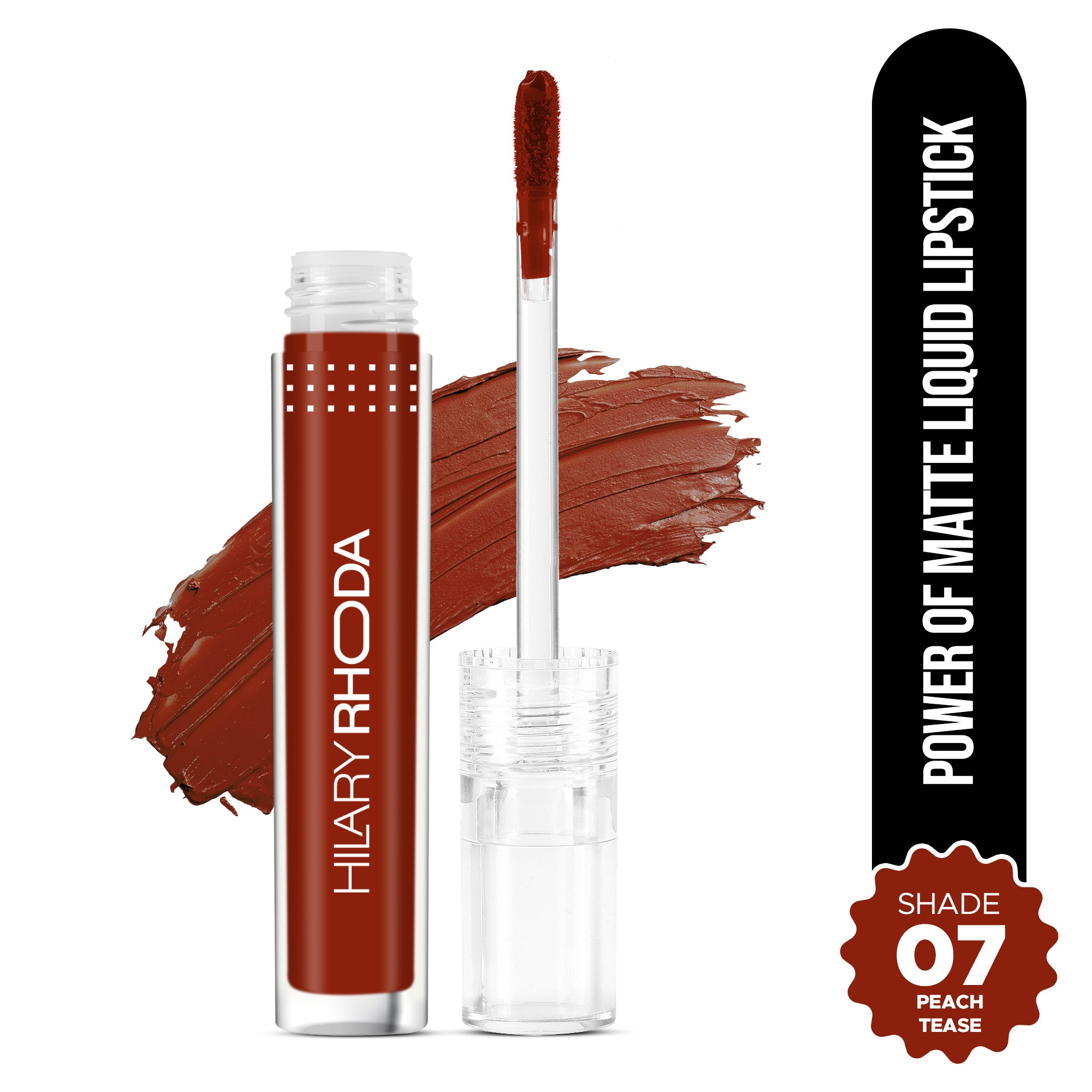 Hilary Rhoda Power Of Matte Liquid Lipstick, Delicate Brown 19 — photo 2