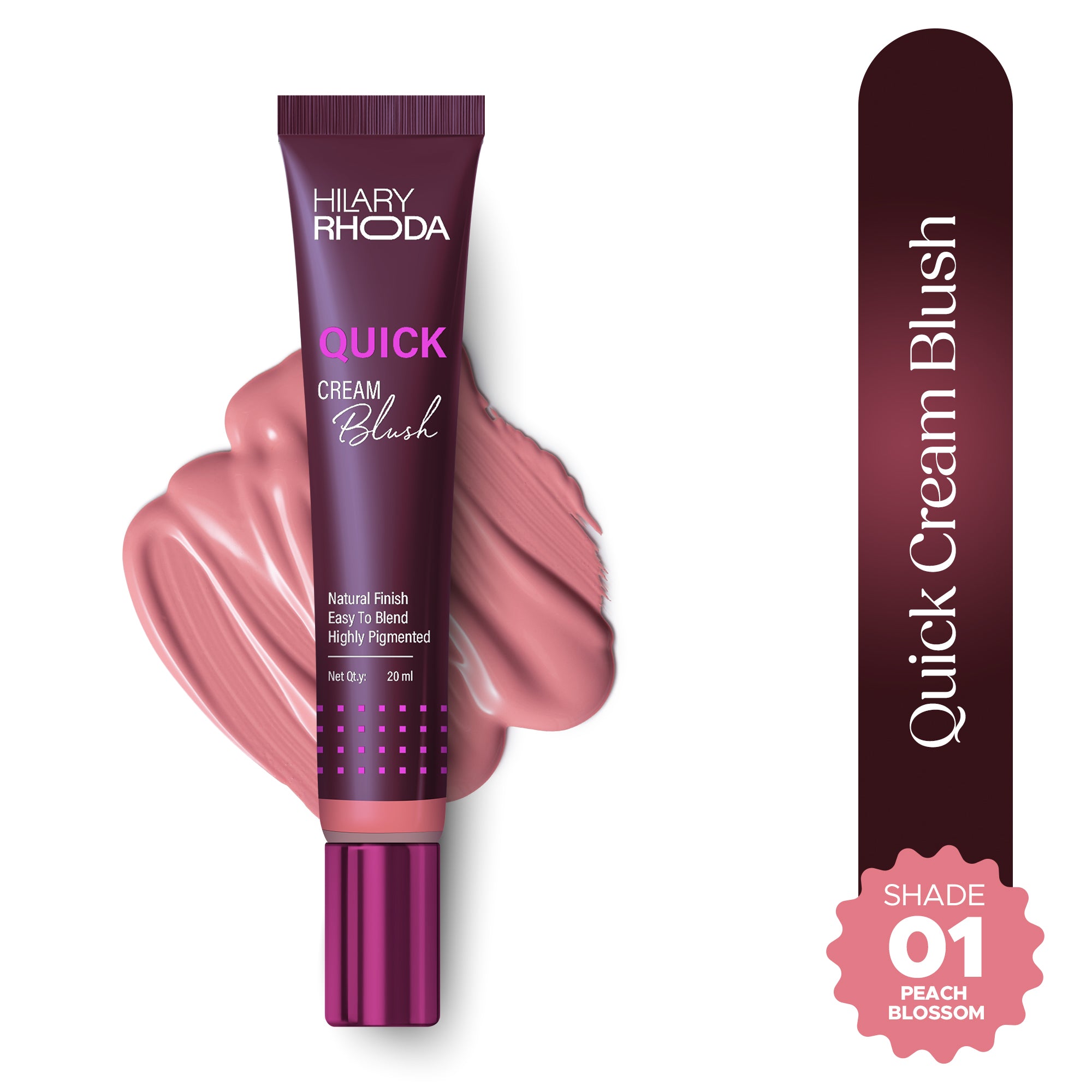 Hilary Rhoda Quick Cream Blush, Mauve Madness 03 — photo 2