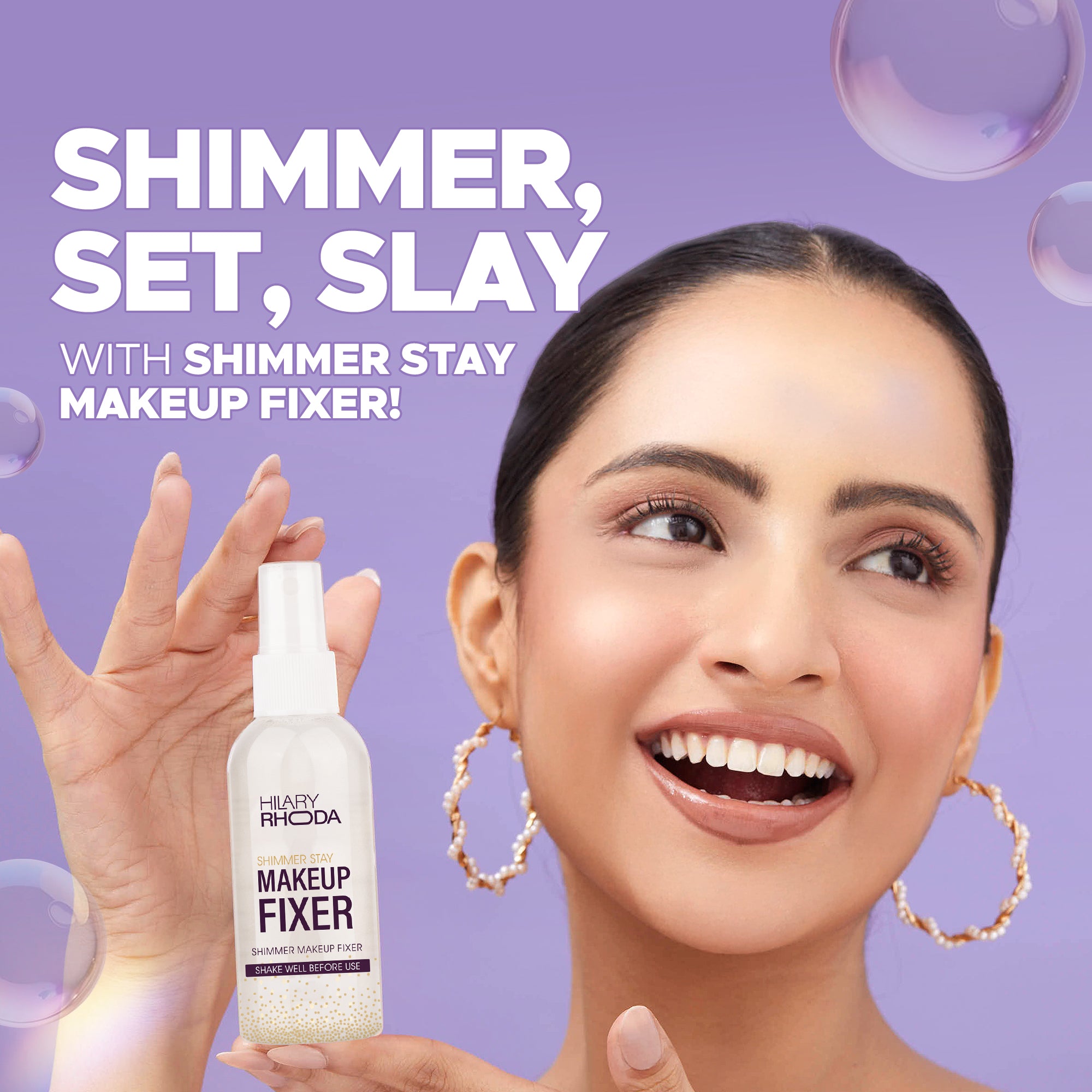 HILARY RHODA SHIMMER STAY MAKEUP FIXER 80ML — photo 3