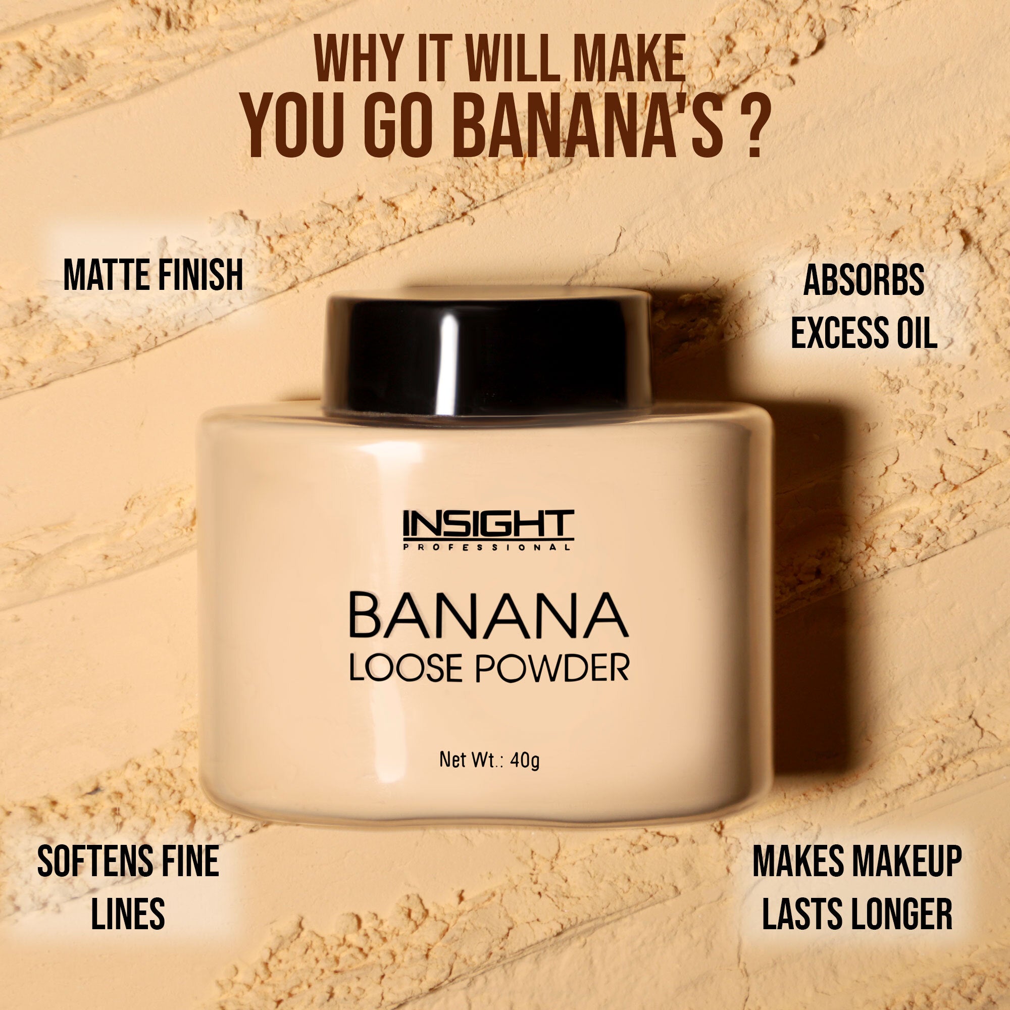 Insight Cosmetics Banana Loose Powder — photo 3
