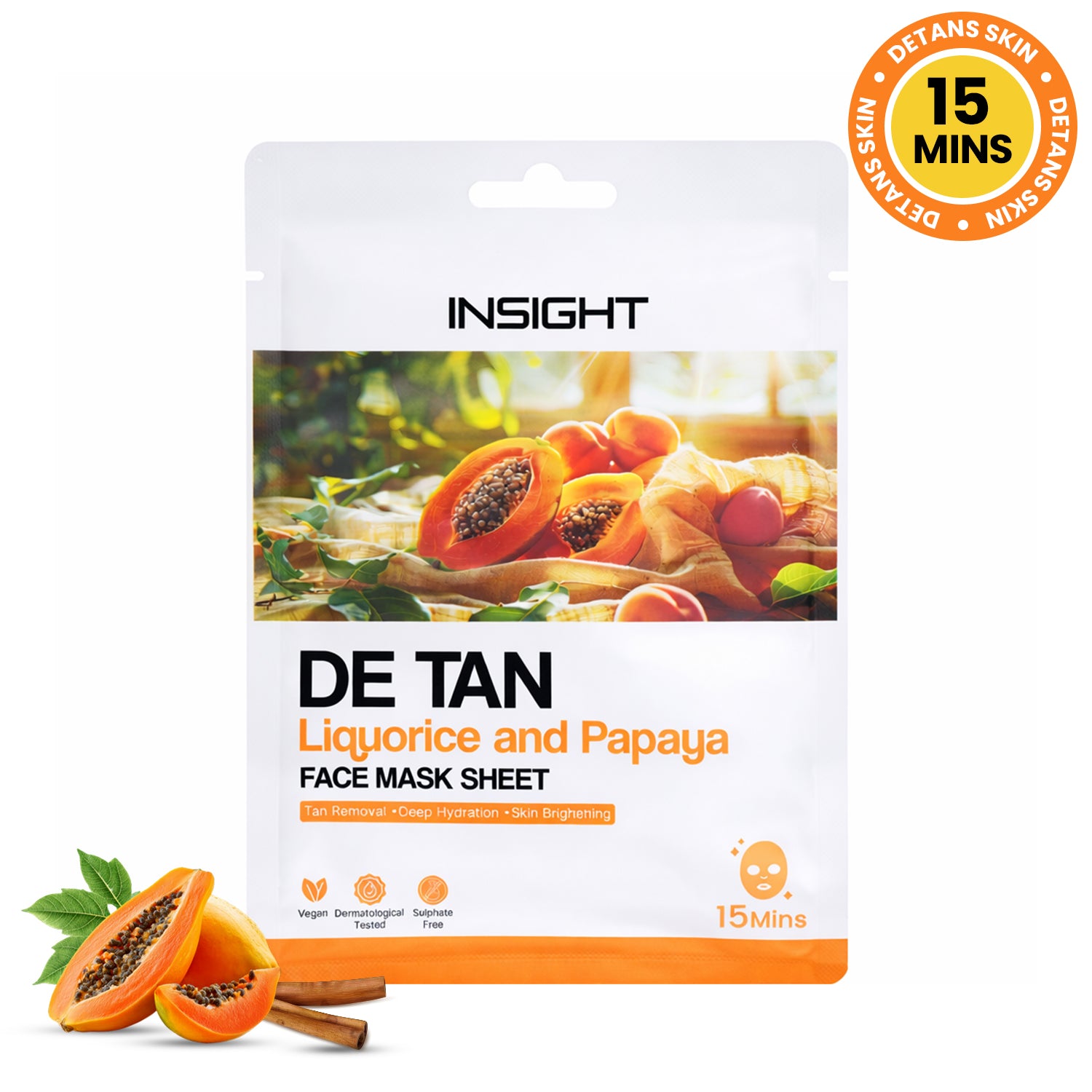 Insight Cosmetics De Tan Face Mask Sheet