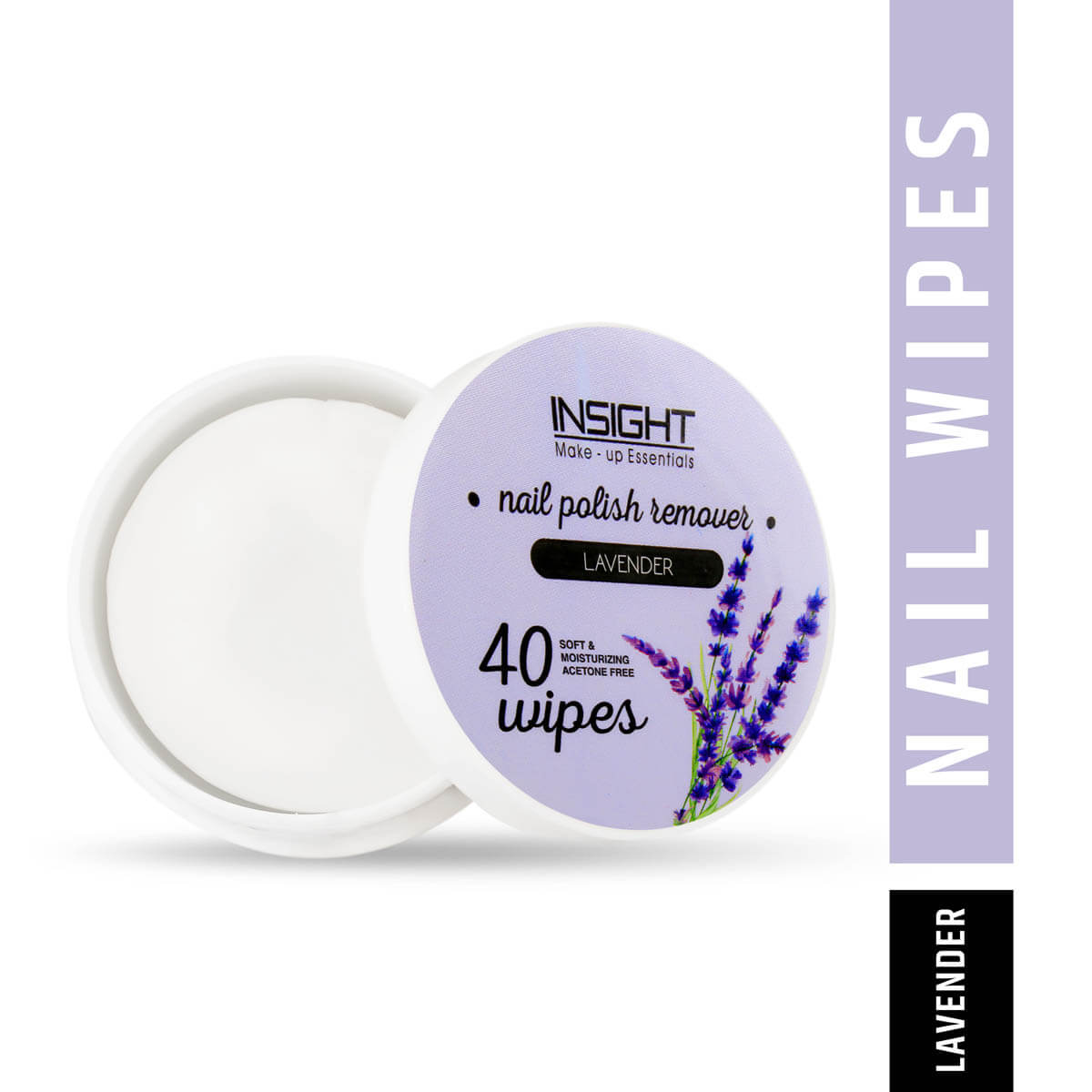 Insight Cosmetics Nail Polish Remover Wipes - 40, Red Rose — photo 2