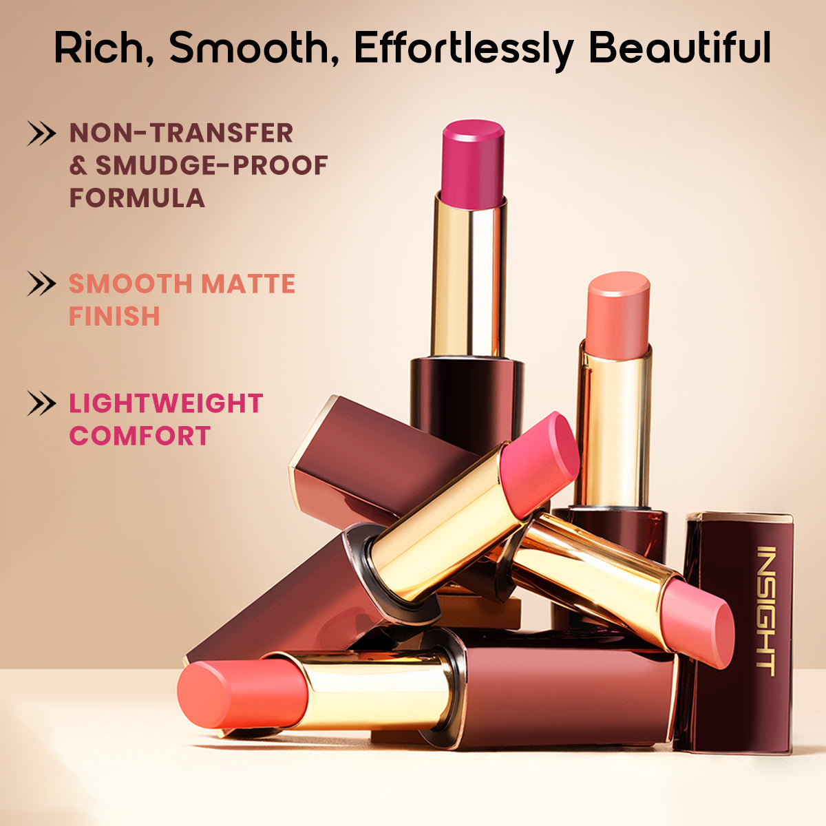 Insight Cosmetics Pure Matte Lipstick, Soft Launch — photo 4