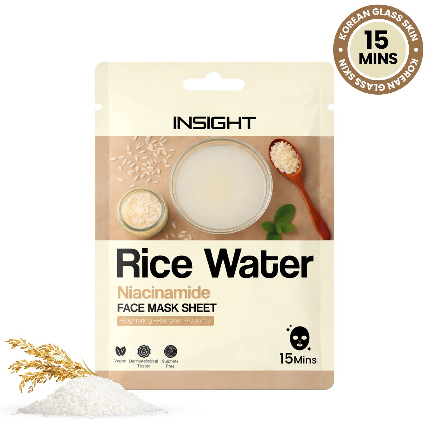 Insight Cosmetics Rice Water Face Mask Sheet