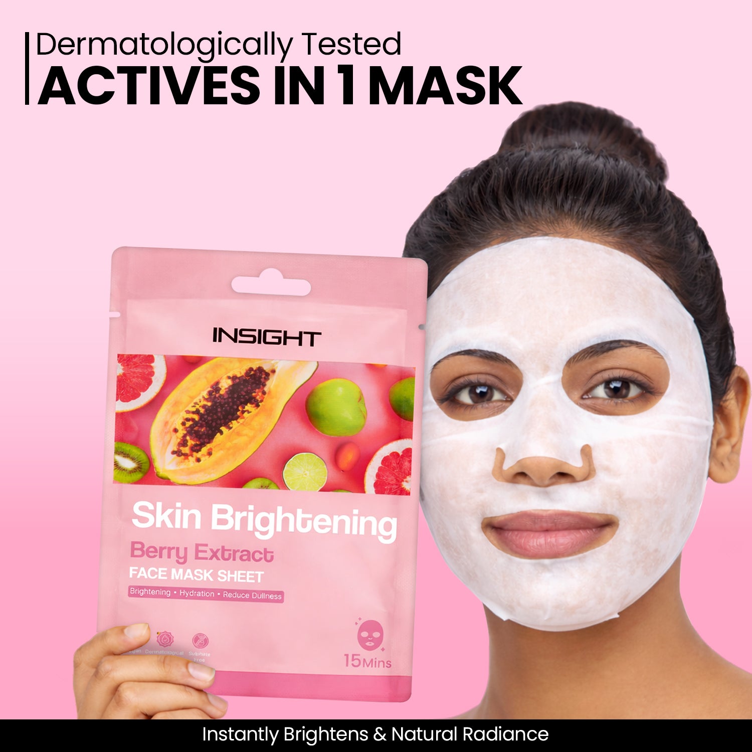 Insight Cosmetics Skin Brightening Face Mask Sheet — photo 3