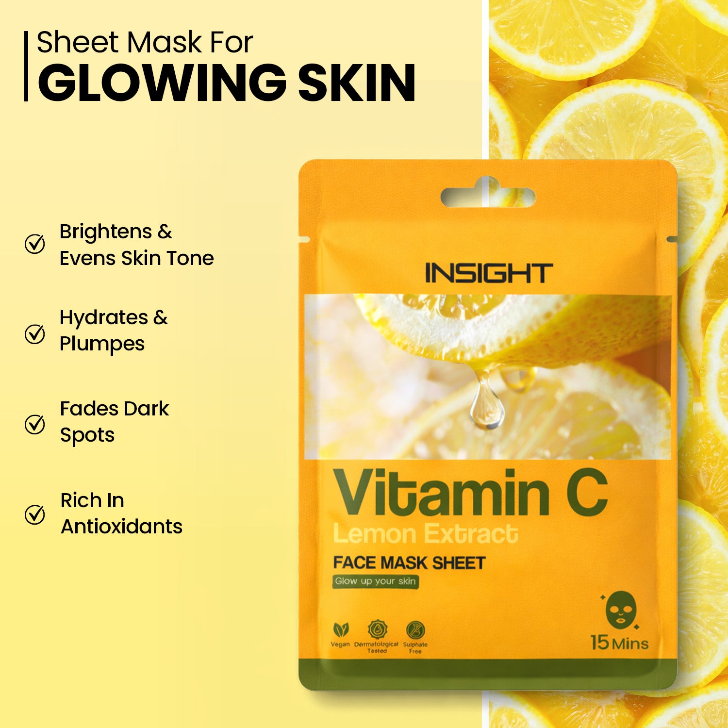 Insight Cosmetics Vitamin C Face Sheet Mask — photo 2