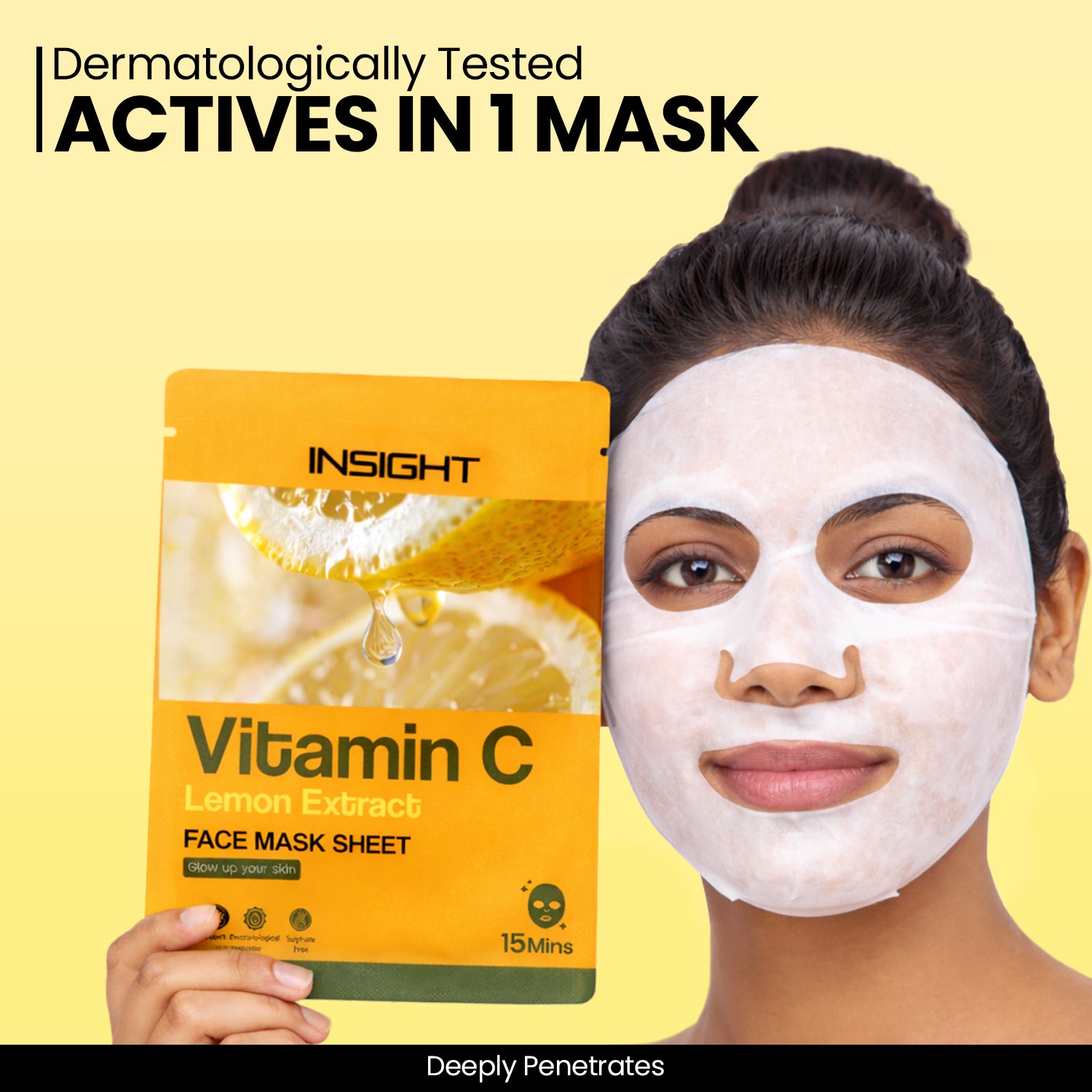 Insight Cosmetics Vitamin C Face Sheet Mask — photo 3
