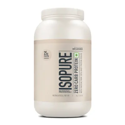 Isopure Zero Carb Protein 1kg / 2.2 lbs (Unflavoured), 1kg
