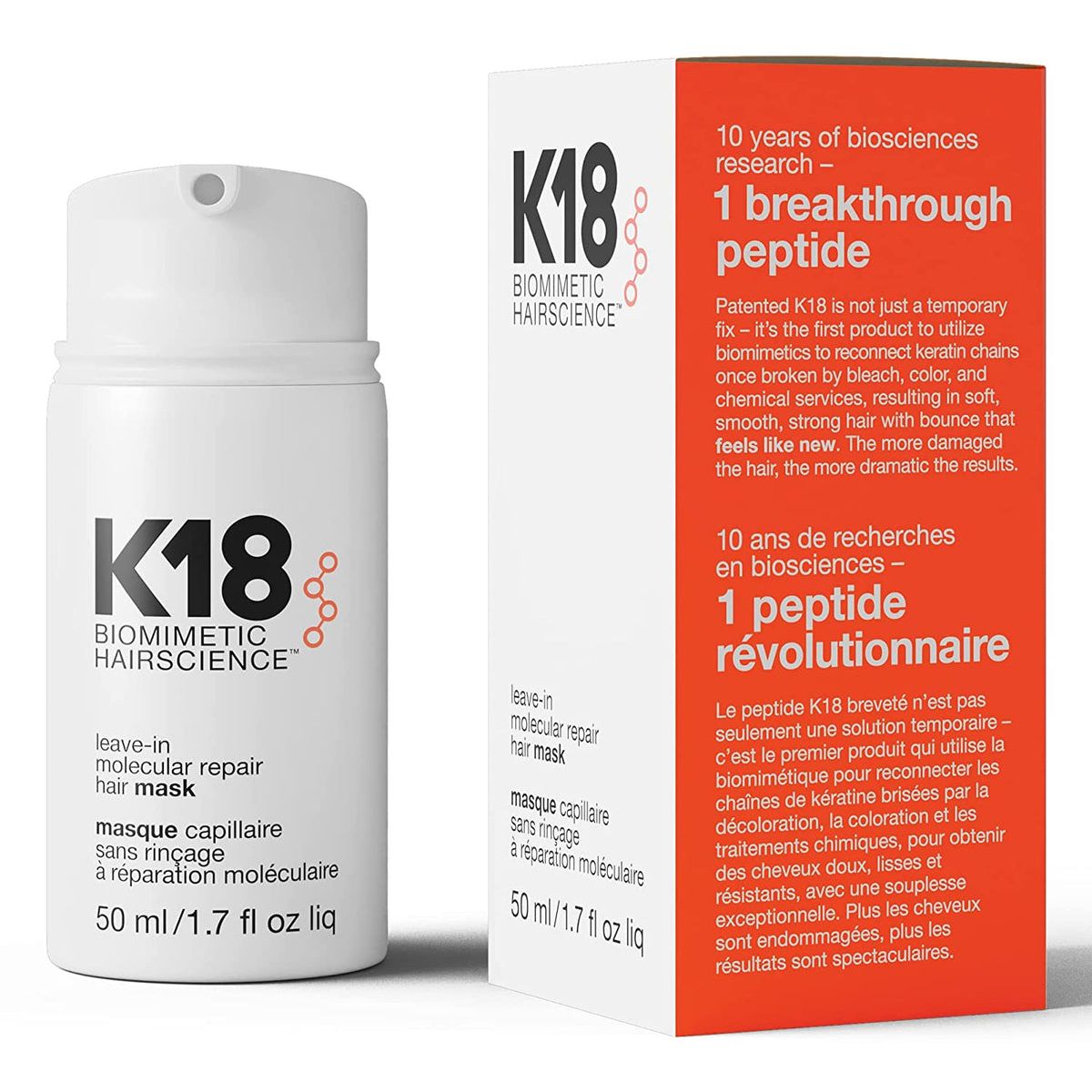 K18 Leave-In Molecular Repair Hair Mask 50ml