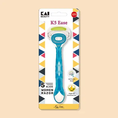 KAI K5 EASE 5 BLADE WOMEN RAZOR BLUE