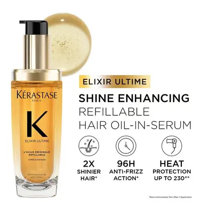 KERASTASE ELIXIR ULTIME L HUILE ORIGINALE VERSATILE BEAUTIFYING OIL REFILLABLE 75ML