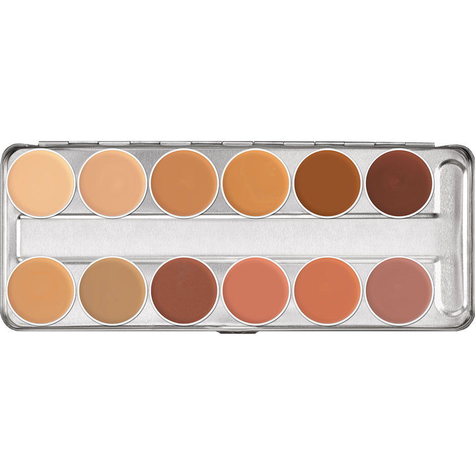 Kryolan Dermacolor Camouflage Creme Palette, Bridal, 12Colors